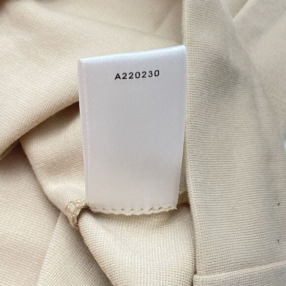 Susan Graver Tailored Stretch Knit Unlined Tan Blazer Pockets Women's Large - Picture 7 of 11